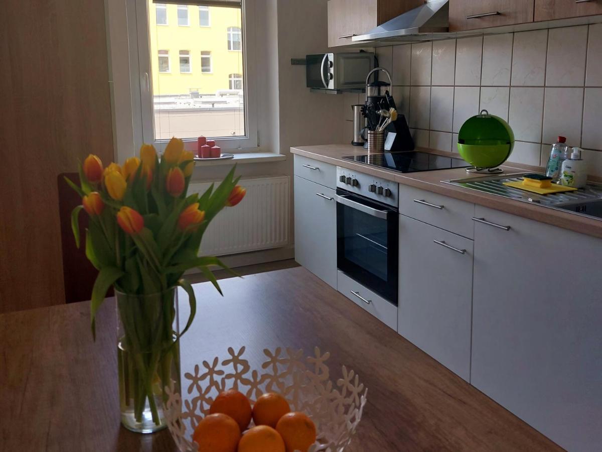 Schoene Zwei-Zimmer-Wohnung "W2" Mit 4 Einzelbetten Und Wlan In Zwenkau Bei Leipzig Im Neuseenland Экстерьер фото